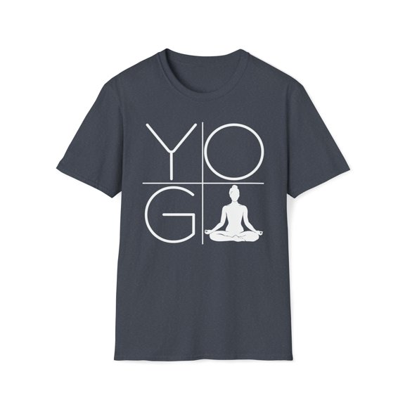 Minimalist Yoga, Gildan Unisex Softstyle Shirt, Meditate Graphic Tee, S-3XL