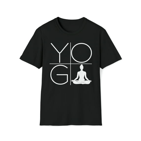 Minimalist Yoga, Gildan Unisex Softstyle Shirt, Meditate Graphic Tee, S-3XL