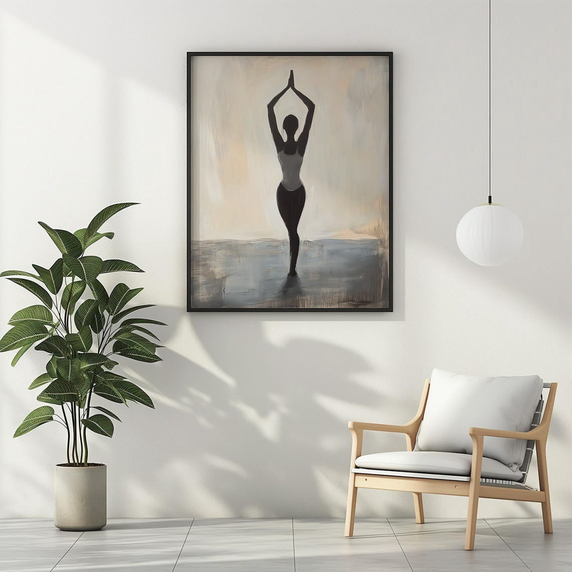 Minimalist Yoga Soft Neutral Grey Beige Spiritual Yogi Meditation ...