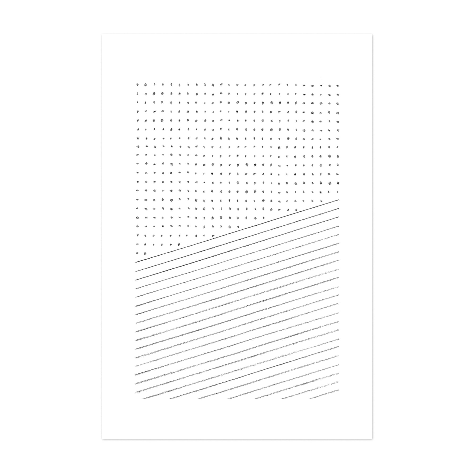Minimalist dots and lines - Line Drawing Abstract Black and White ...