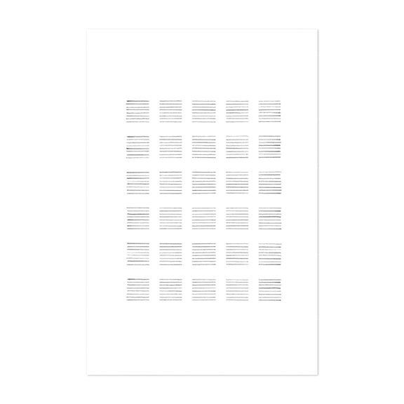 Minimalist square lines - Line Drawing Minimalist Abstract Line Art Black and White Geometric Modern Art Sketch Unframed Wall Art Print 5 x 7 inches