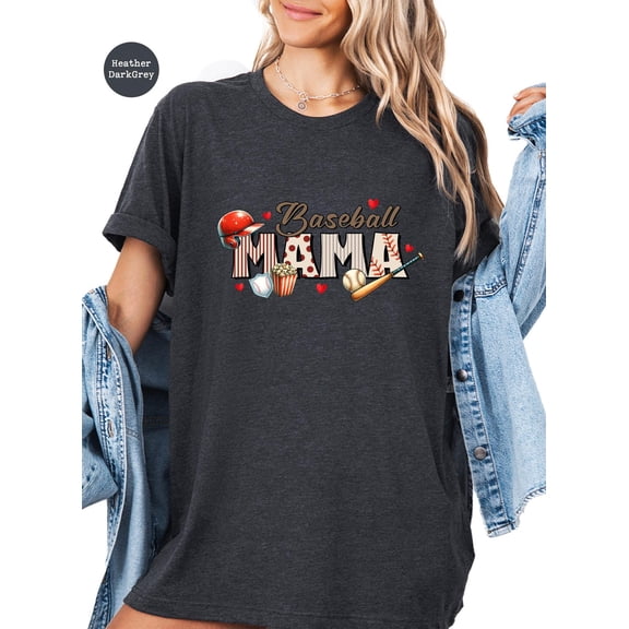Minimalistic Baseball Mama Tee for Mothers & Sport Enthusiasts All Size S-5Xl
