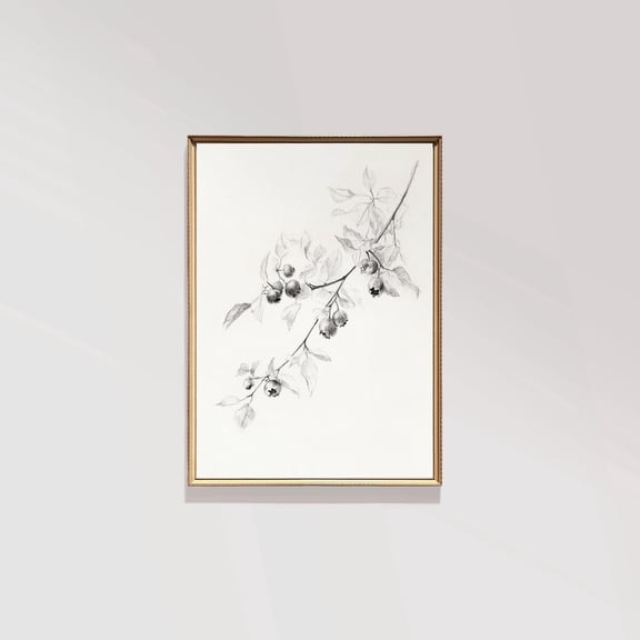 Minimalistic Botanical English Country Rustic Drawing Antique Home Decor Poster Warm Present Vintage UNFRAMED Poster Size 24x36