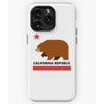 thumbnail image 1 of Minimalistic California Republic Bear Flag Outline A790&nbsp;Phone Case for iPhone 11 to 17 Pro Max, 1 of 2