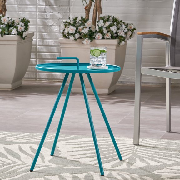 Minimalistic Iron Side Table | Fits Well in Seating Areas | Durable, Simple and Portable