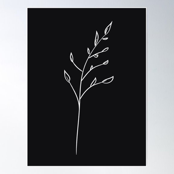 Minimalistic Nature Poster Wall Art, Modern Wall Decor For Living Room Bedroom, 12x18 UNFRAMED