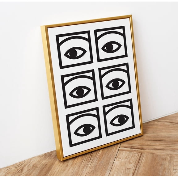Minimalistic Print, Illustration Print, Geometric , Gallery Wall Art, Evil Eye Print, Black White Print, Wall Art Poster Decor, Size 16x24 UNFFRAMED F03.1.8l2283