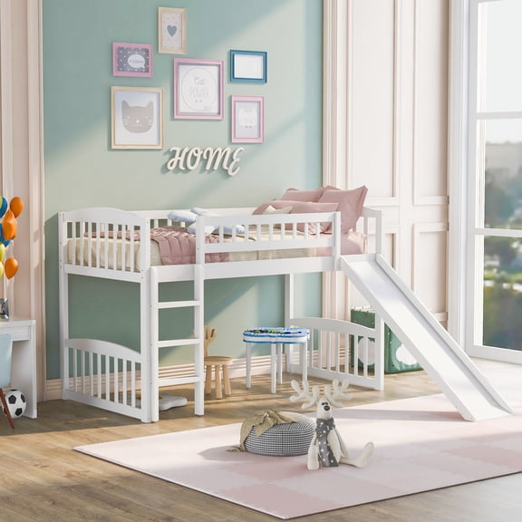 Minimalistic Style - Slide Adds Fun - In Family Bedrooms - Improves Space Utilization