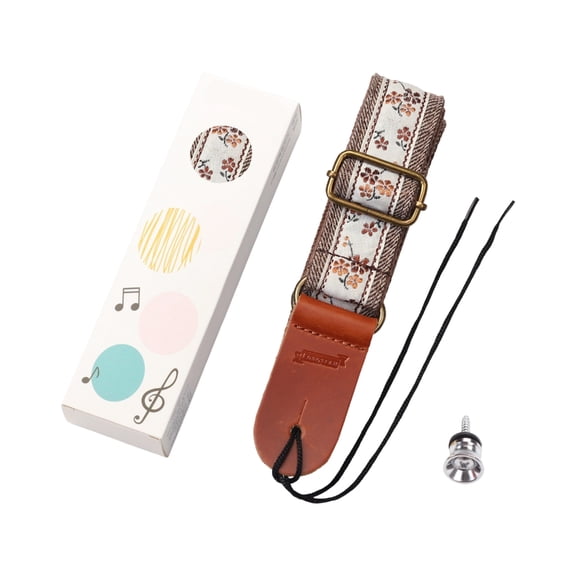 Minimalists Embroidered Ukulele Straps (includes oness end studs)