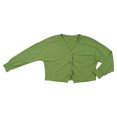 thumbnail image 1 of Minimalists Long Sleeve Button Down Knit Sweater Womens Lightweight Stretch Fabric Easy Layering Oversized Cardigan Coat, 1 of 9