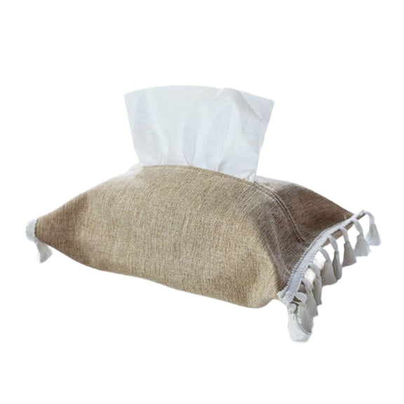 Minimalists Sturdy Fabric Tissue Holder for Home and Office Craft from Soft Cotton Linen Materials Tissue Organization