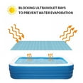 thumbnail image 1 of Minimanihoo 8.5 X 5.3 Ft Rectangle Swimming Pool Blue Solar Blanket, 1 of 6