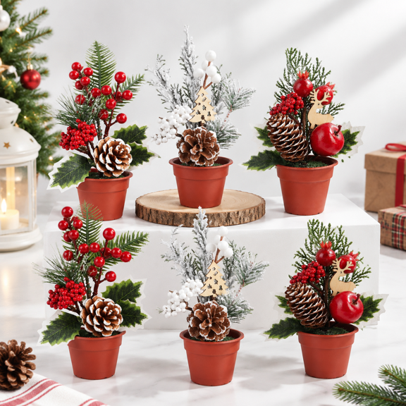 Minimas Tabletop Christmas Tree Centerpieces For Office Decor