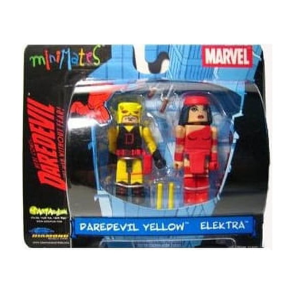 Minimates Marvel Daredevil Yellow and Elektra Red 2 pack Mini Figure