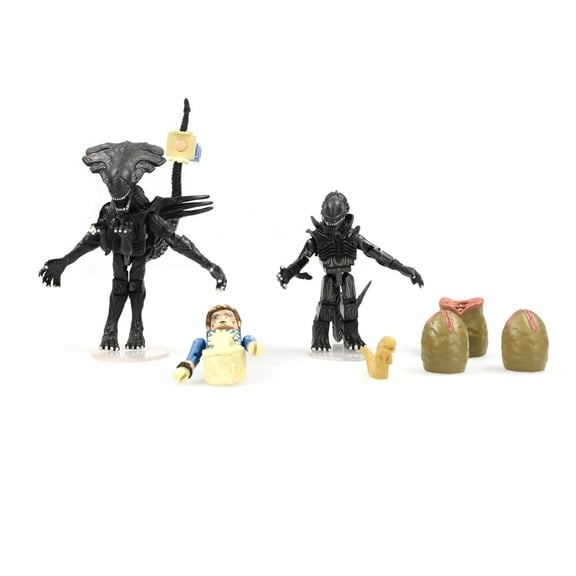 Minimates Queen Alien Minifigure Deluxe Set (with Warrior Alien & Battle-Damaged Bishop)