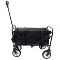 thumbnail image 1 of E-Western Minimeetall Collapsible Foldable Wagon Cart with Strapping System, Beach & Utility Cart, Grocery, Camping, Gardening, Fishing Supports 225lbs Black, 1 of 12