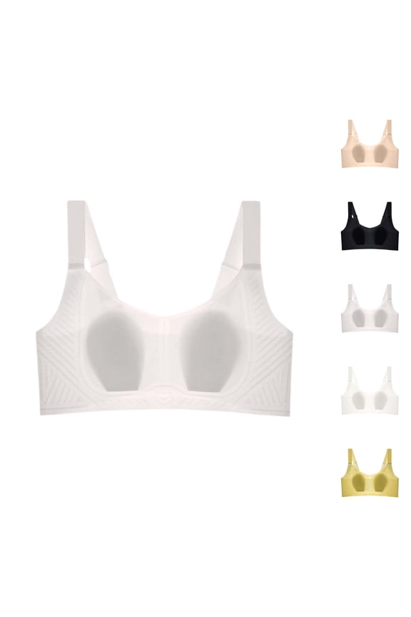 Minimizer Bra Thin Seamless Rabbit Ear Bra With Breathable Fabric Push Up Soft Support Summer Underwear