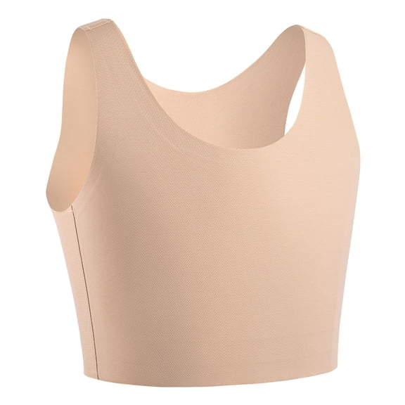 Minimizer Bras for Women Seamless Invisible Foundation Bust Minimizer Bra Large Bust Minimizer With Padding Anti Nipple Breathable Naked Feel Tank Top Bras for Women