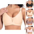 thumbnail image 1 of Minimizer Bras for Women Deep V Neck Seamless Wireless Push Up Bralettes Plus Size Lightweight Everyday Bra, 1 of 6