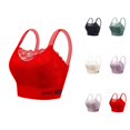 thumbnail image 1 of Minimizer Bras for Women Floral Lace Racerback Padded Side Support Full Coverage Bralette Everyday Bra, 1 of 4