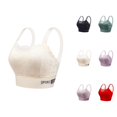 thumbnail image 1 of Minimizer Bras for Women Floral Lace Racerback Padded Side Support Full Coverage Bralette Everyday Bra, 1 of 4