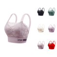 thumbnail image 1 of Minimizer Bras for Women Floral Lace Racerback Padded Side Support Full Coverage Bralette Everyday Bra, 1 of 4