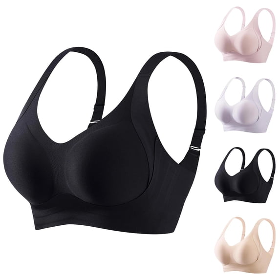 Minimizer Bras for Women Full Coverage Adjustable Strap Seamless Anti Sagging Side Smoothing Bra