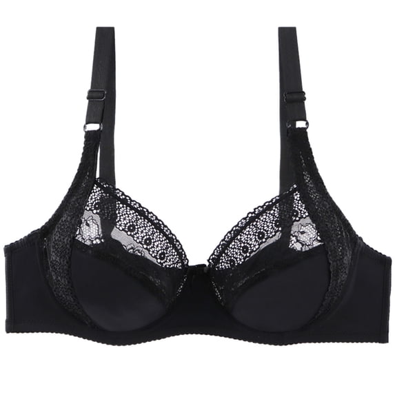 Minimizer Bras for Women, Full Coverage Lace Bra Unlined Underwire Plus Size Bras for Heavy Breast E Cup