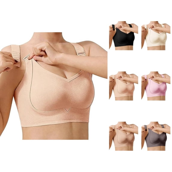 Minimizer Bras for Women Full Coverage Side Support Custom Lift Anti Sagging Wireless Bra Everyday Bra