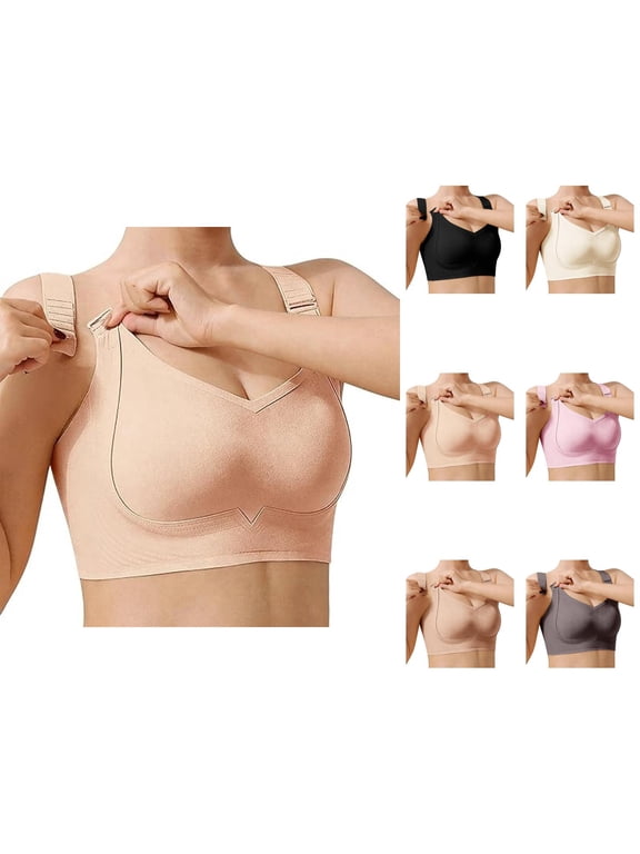 Minimizer Bras for Women Full Coverage Side Support Custom Lift Anti Sagging Wireless Bra Everyday Bra