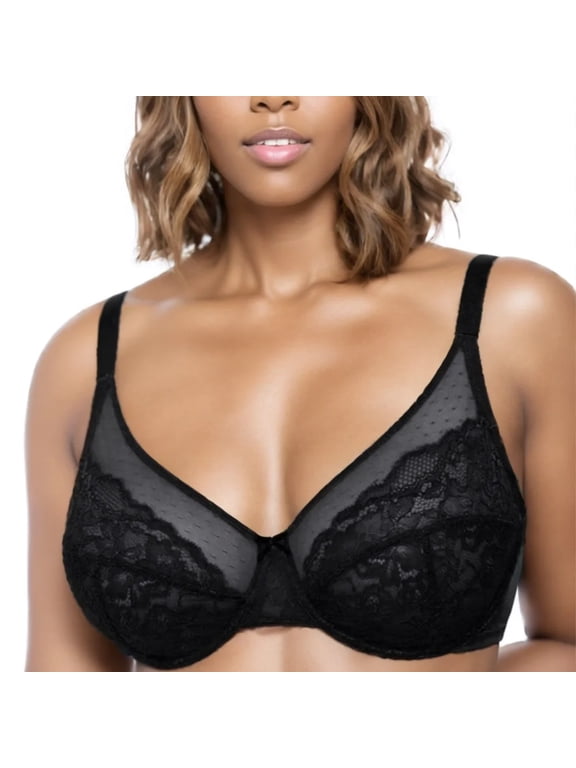 Minimizer Bras for Women Full Coverage Underwire Bras Plus Size Lifting Floral Lace Bra 40DD