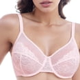 thumbnail image 1 of Minimizer Bras for Women Full Coverage Underwire Bras Plus Size Lifting Floral Lace Bra 48C, 1 of 4