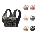 thumbnail image 1 of Minimizer Bras for Women Lightweight Full Coverage Racerback Push Up Bralette Floral Lace Cute Everyday Bra, 1 of 4