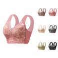 thumbnail image 1 of Minimizer Bras for Women Lightweight Full Coverage Racerback Push Up Bralette Floral Lace Cute Everyday Bra, 1 of 3