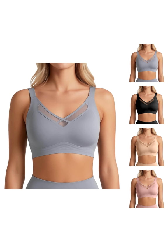Minimizer Bras for Women Lightweight Full Coverage Side Support Anti Sagging Bralettes Sport Bra Everyday Bras