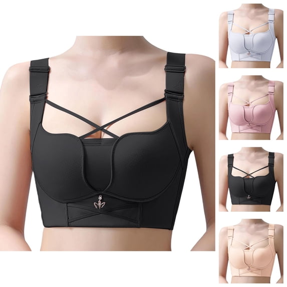 Minimizer Bras for Women Plus Size Full Coverage Wireless Lifting Push Up Bralettes