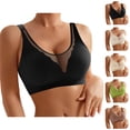 thumbnail image 1 of Minimizer Bras for Women Plus Size Mesh Breathable Seamless Lifting Light Support Push Up Bralettes Everyday Bra, 1 of 5