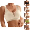 thumbnail image 1 of Minimizer Bras for Women Plus Size Mesh Breathable Seamless Lifting Light Support Push Up Bralettes Everyday Bra, 1 of 5