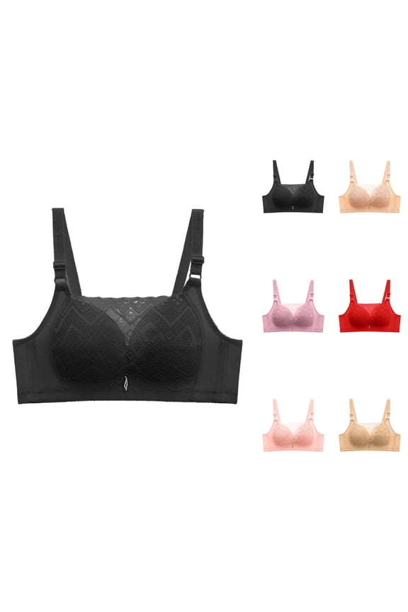 Minimizer Bras for Women Summer Lightweight Cooling Comfort Wireless Push Up Bralettes