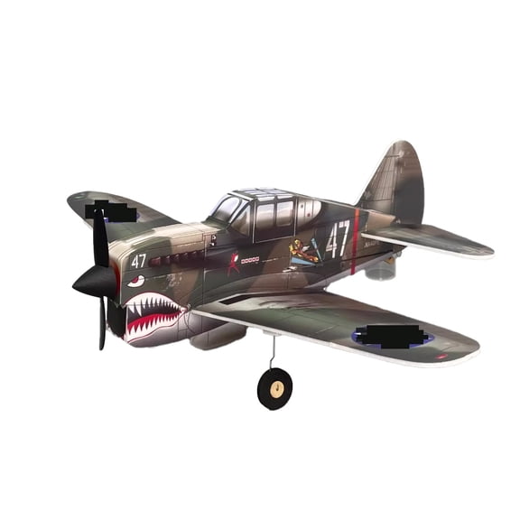 MinimumRC P-40 Fighter RC Plane, 320mm Wingspan Lightweight Foam Fixed-Wing 4CH RC Aircraft with Gyro Stabilized for Hobbyists