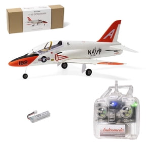 MinimumRC T-45 Goshawk RC Plane with 2S Gyro Stabilization, 30mm EDF Brushed RC Jet Fighter with Hidden Servos, SAVSâ„¢ Flight Control System & 3 Flight Modes for Hobbyists - RTF