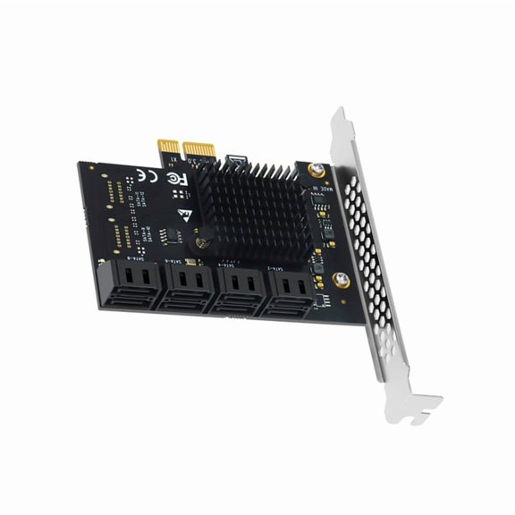 Mining Desktop PCIe to SATA 8-Port Expansion Card, PCIe X1 to SATA III Controller for SSD and HDD