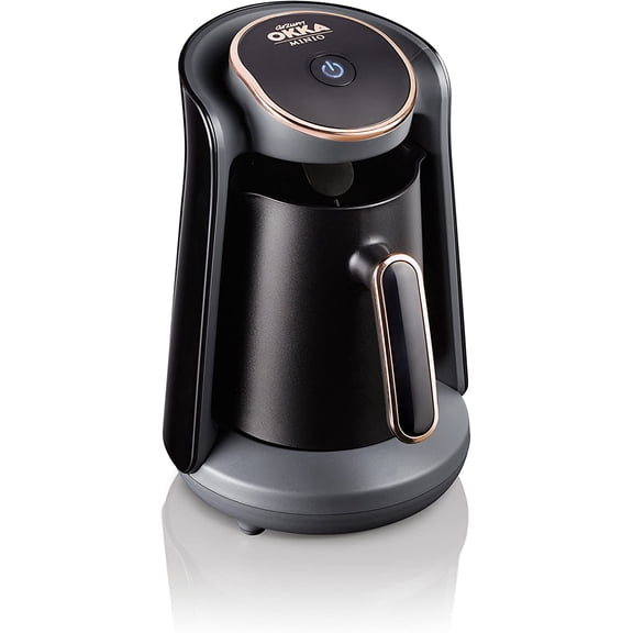 Minio Automatic Turkish/Greek Coffee Machine, USA 120V UL, 4 cups, Black/Gold