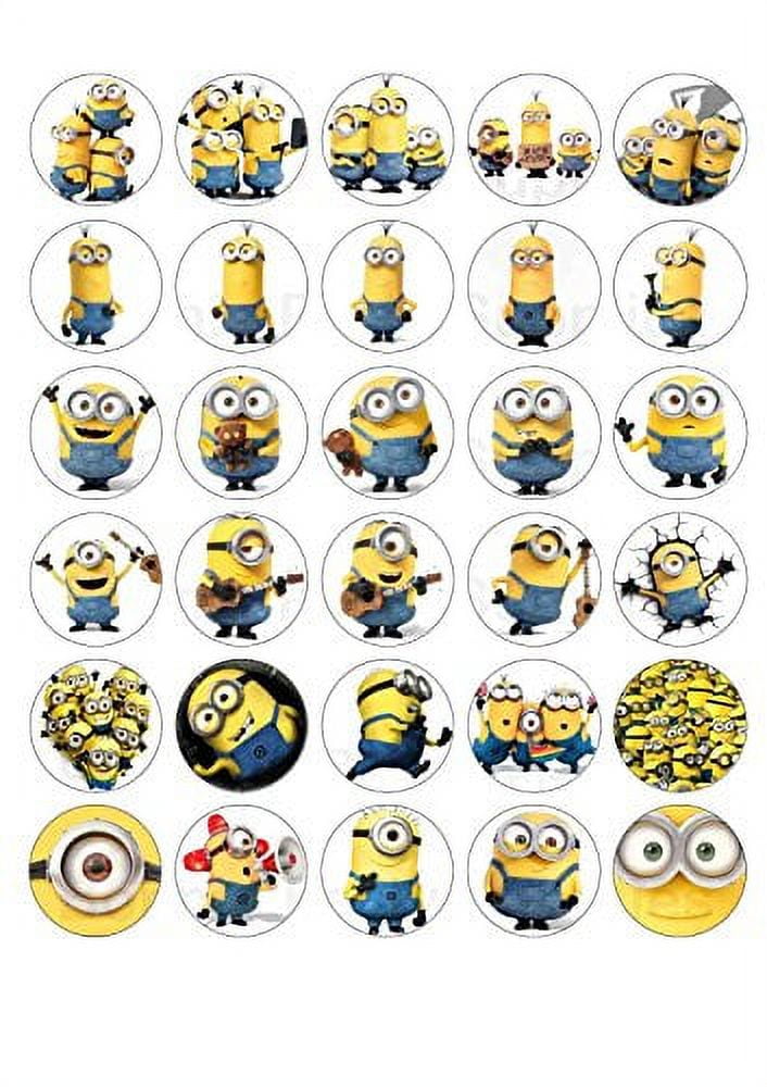 Minion Despicable Me Cake Topper, by A Birthday Place (30 Count)