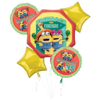 Minion Movie #4 DESPICABLE ME Party Mylar Balloons 5 Piece Set