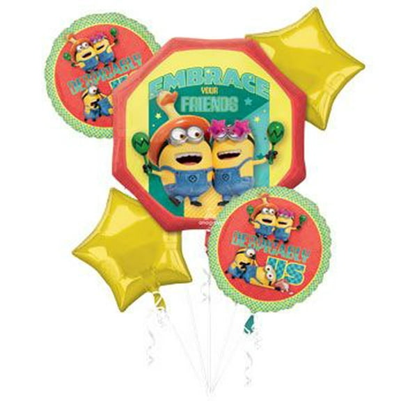 Minion Movie #4 DESPICABLE ME Party Mylar Balloons 5 Piece Set