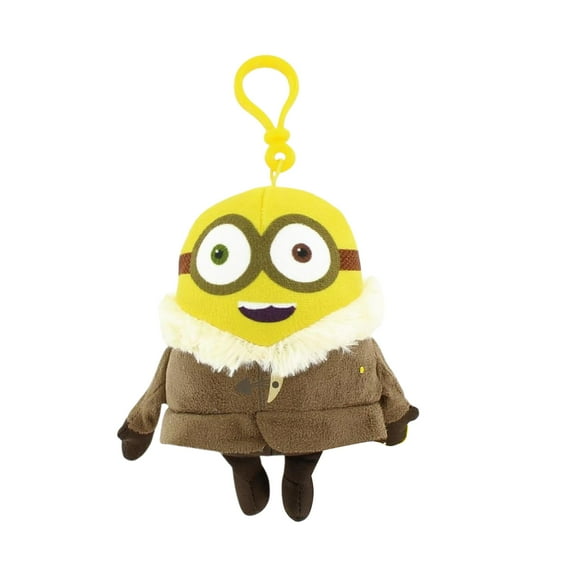 Minion Movie Tall Winter Minion (2 Eyes) Clip-On 5" Plush