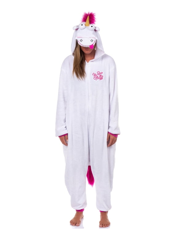 Minion Women's Fluffy Unicorn Costume Unions Suit Fleece Onesie Pajama
