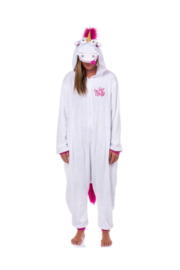 Minion Women's Fluffy Unicorn Costume Unions Suit Fleece Onesie Pajama