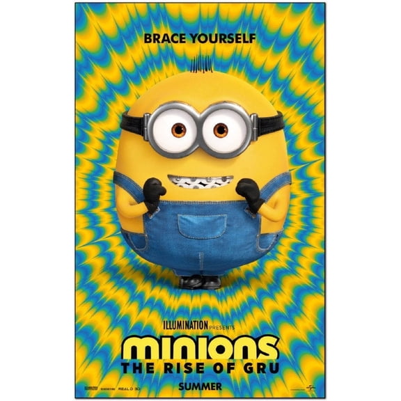 Minions 2 Rise Of Gru Movie Poster, Steve Carell Wall Art